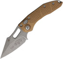 Microtech Auto Stitch S/E Button Lock AP Brown-1