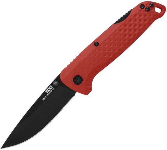 SOG Adventurer Lockback Red/Blk