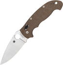 Spyderco Manix 2 XL Brn Canvas Micarta-1
